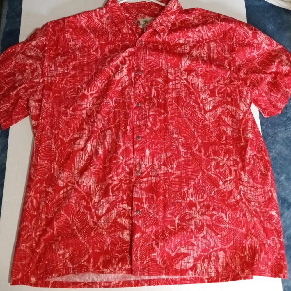 Island Shores Hawaian button down shirt XXL